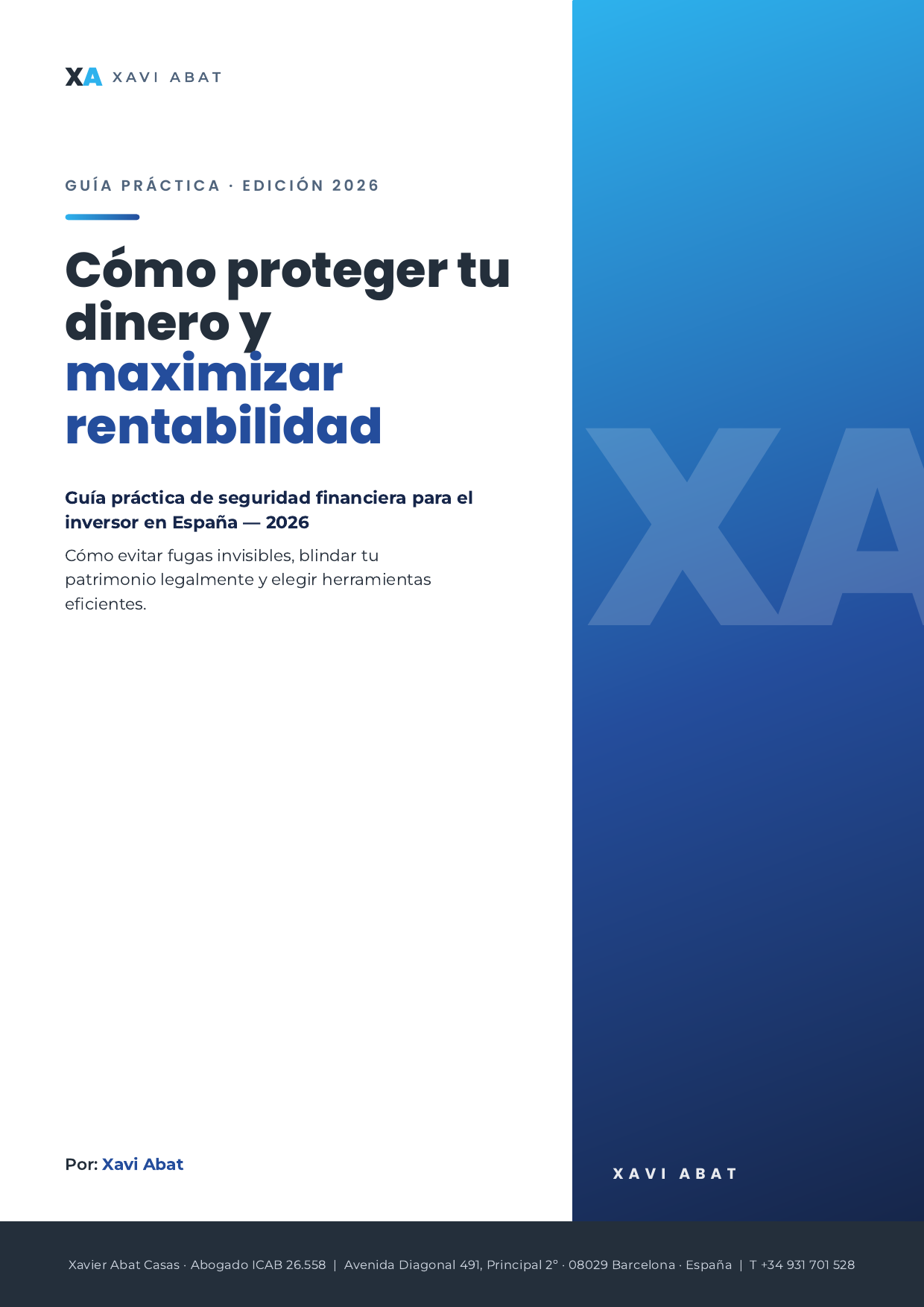 Portada: Cómo proteger tu dinero frente a los bancos